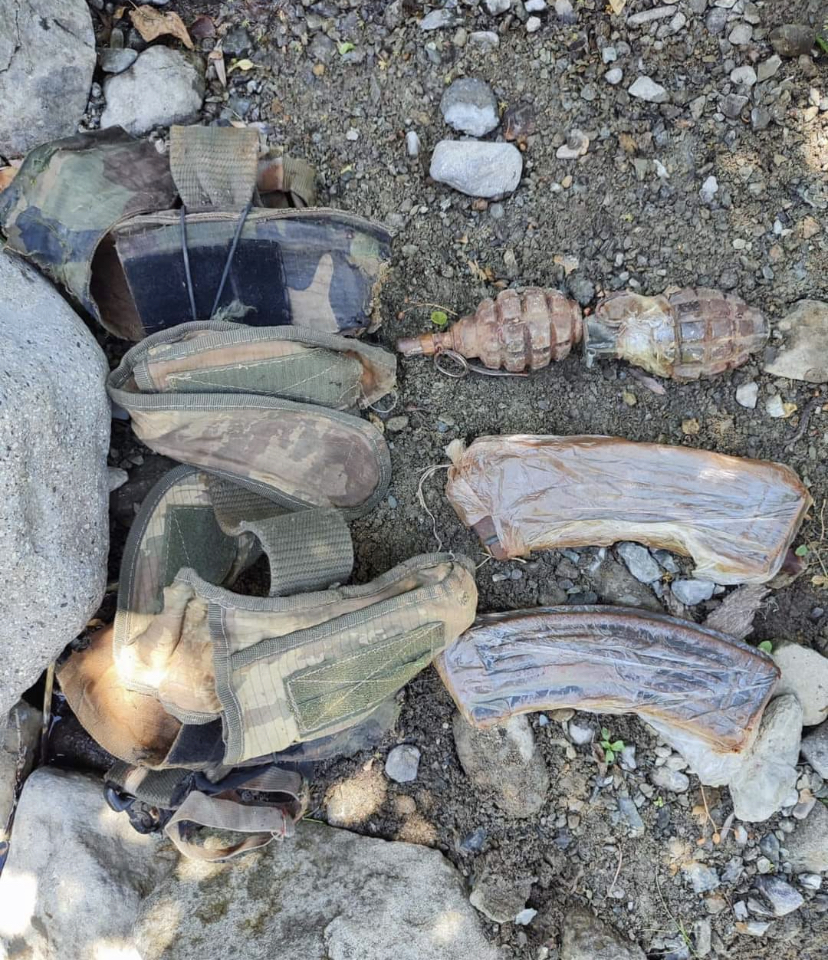 Tunceli'de teröristlere ait mühimmat ele geçİrildi