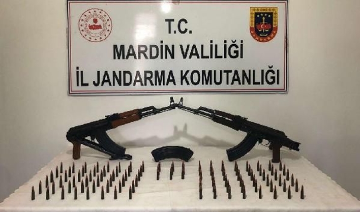 Mardin'de 2 uzun namlulu silah ve mühimmat ele geçirildi