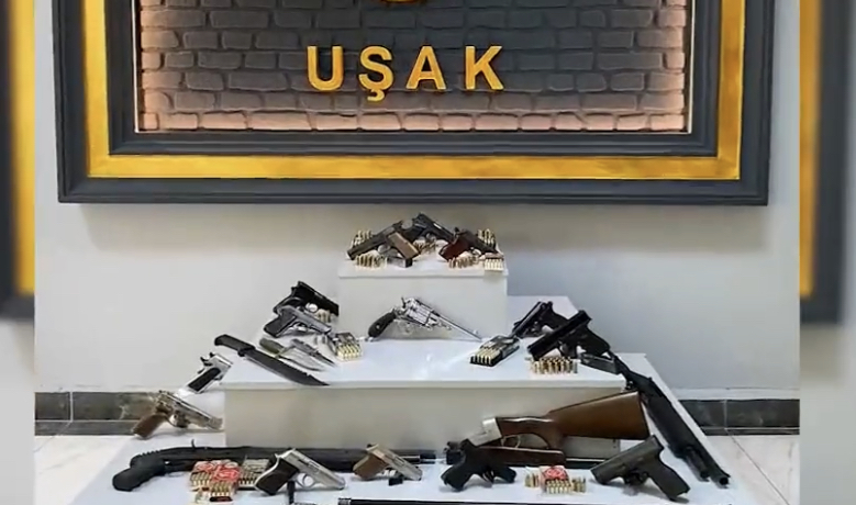 Uşak'ta silahlı suç örgütüne yönelik operasyon