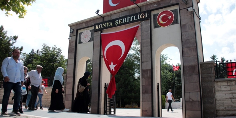 Konya'da şehit ailelerinin hüzünlü bayram arifesi