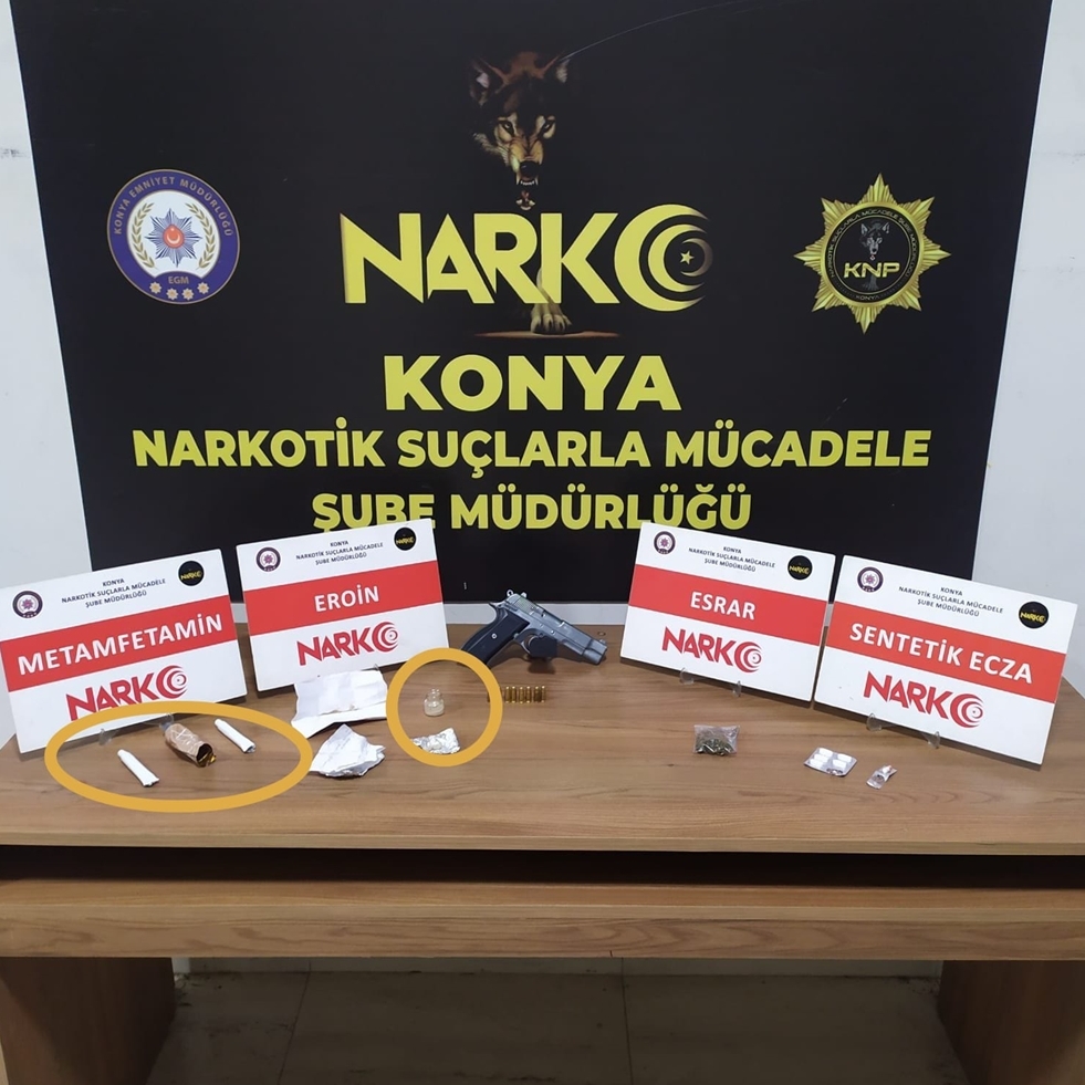 Konya’da narkotik polisinden zehir satan markete darbe! 