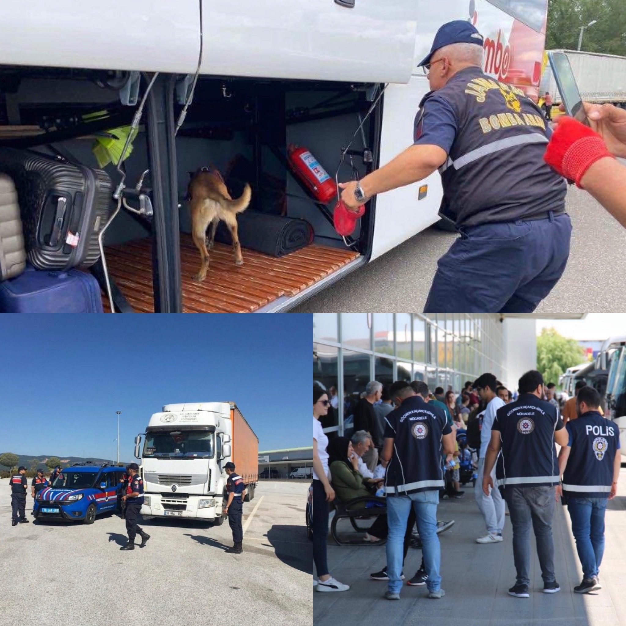 Düzensiz Göç İle Mücadeleye Yönelik Huzur uygulamasında 1.414 düzensiz göçmen yakalandı