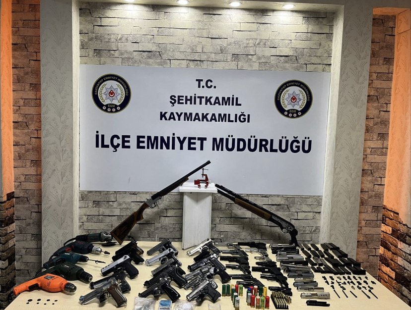 Gaziantep'te Kaçak silah imalathanesine baskın
