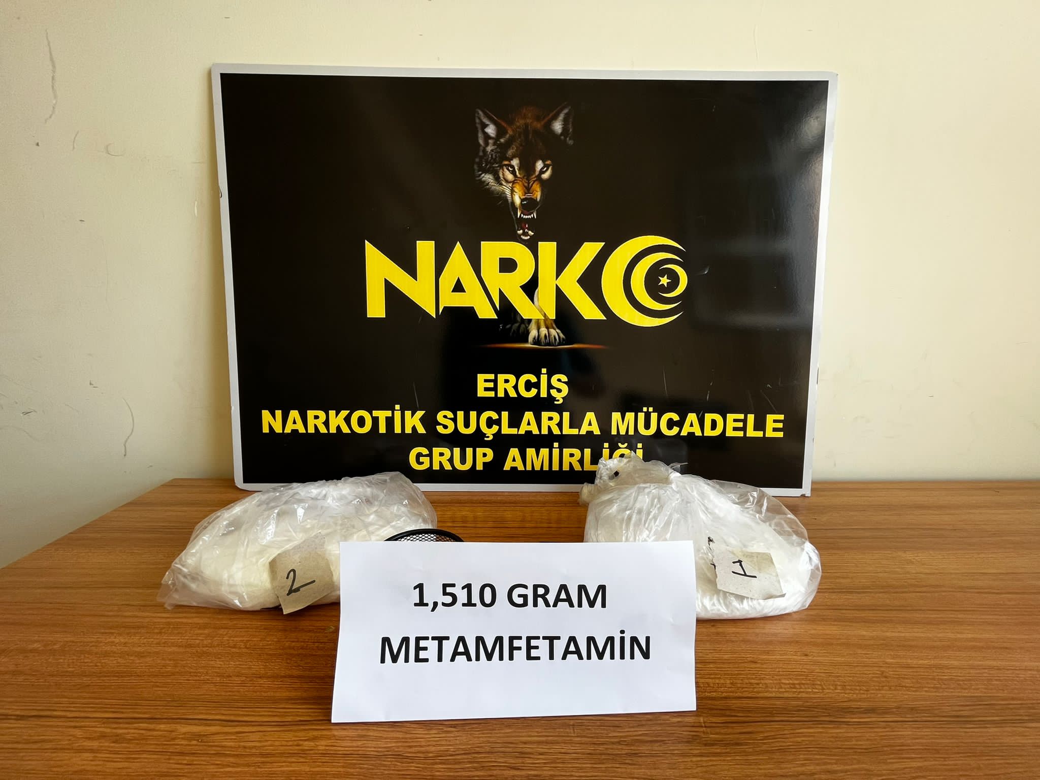 Van'da 1 kilo 510 gram metamfetamin ele geçirildi