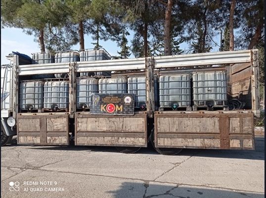 Adana'da 37 bin 250 litre kaçak akaryakıt ele geçirildi