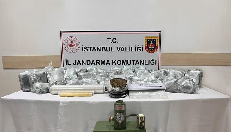 İstanbul Jandarmadan uyuşturucu operasyonu