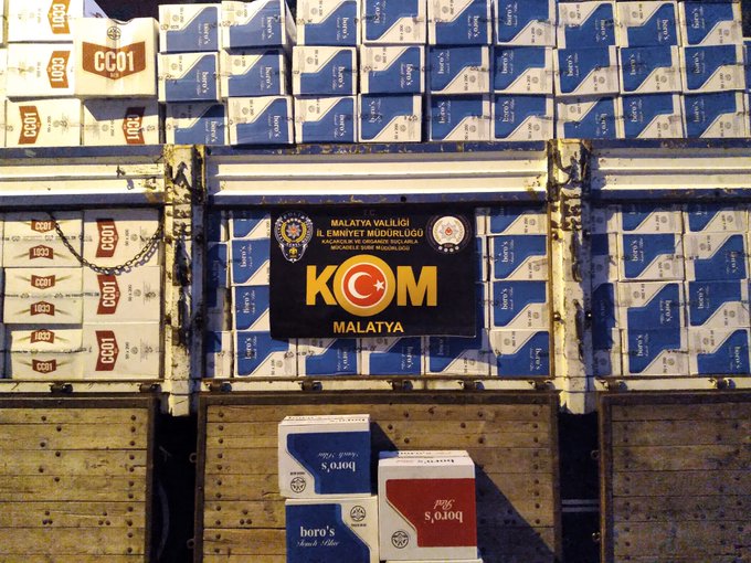 Malatya'da 7 milyon 340 bin makaron ele geçirildi
