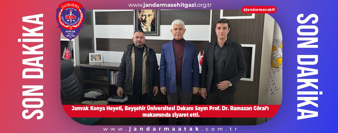 JANVAK KONYA HEYETİ, BEYŞEHİR ÜNİVERSİTESİ DEKANI Sn. Prof. Dr. RAMAZAN GÖRAL'I MAKAMINDA ZİYARET ETTİ!