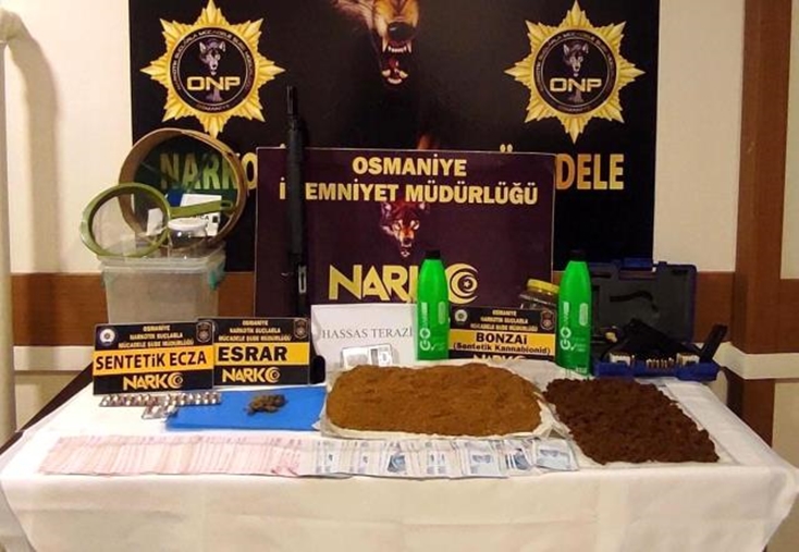Osmaniye'de uyuşturucu operasyonlarına 7 tutuklama 