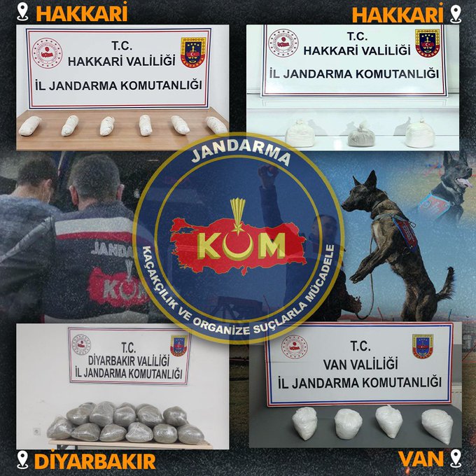 Jandarma’dan 3 İlde uyuşturucu operasyonu