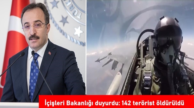 İçişleri Bakanlığı duyurdu: 142 terörist öldürüldü